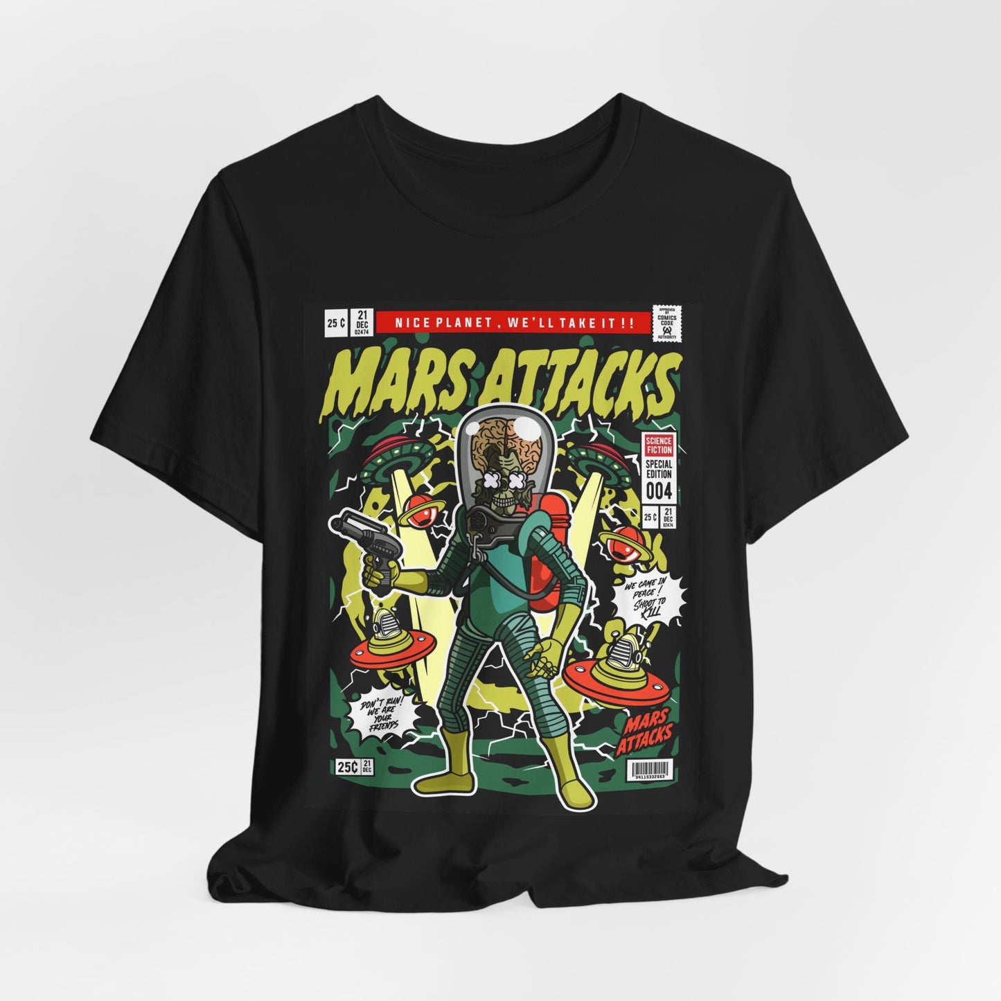 Mars Attack Comic T Shirt
